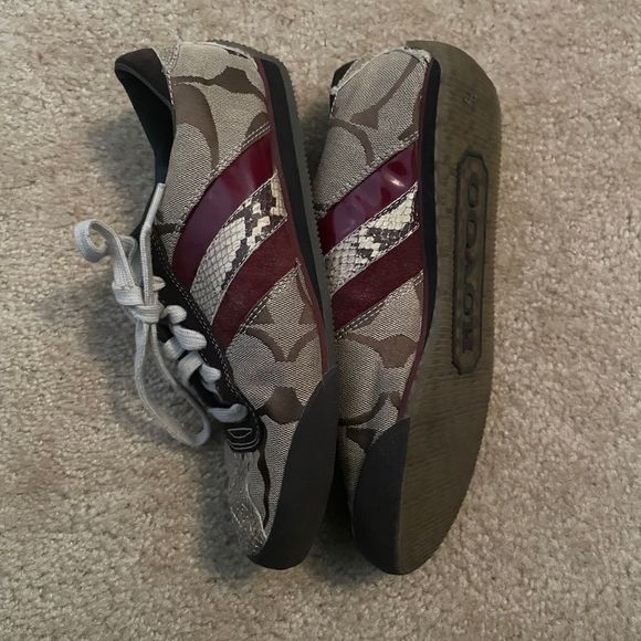COACH monogram sneaker women’s size 8 - Picture 5 of 13